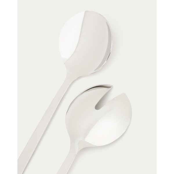 Rozsdamentes acél salátaszedő 2 db-os Nirela – Kave Home-image-3