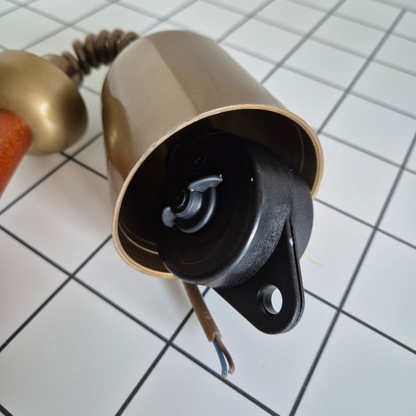 Barna-aranyszínű függőlámpa üveg búrával ø 30 cm Ciara – LAMKUR-image-4