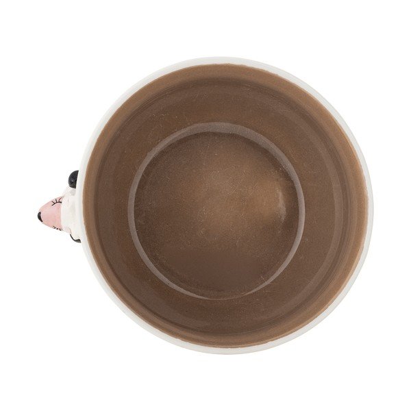 Fehér-barna kőedény gyerek tálka ø 14 cm Dolly – Bloomingville Mini-image-4