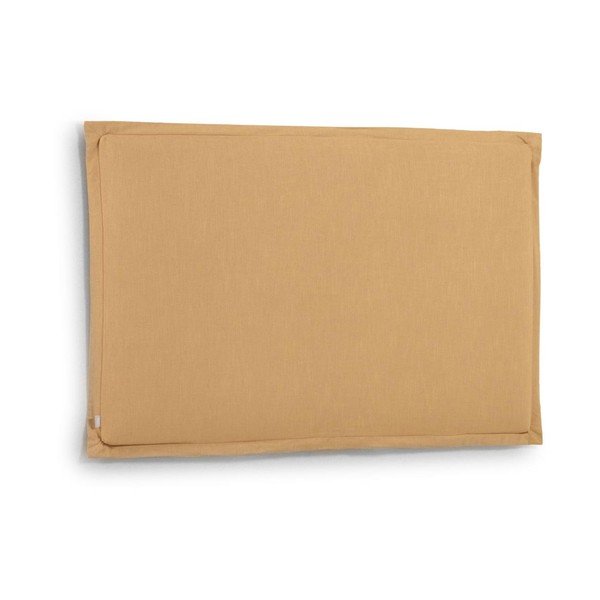 Mustársárga kárpitozott ágytámla 166x106 cm Tanit – Kave Home