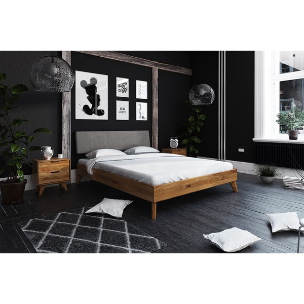 Tölgyfa franciaágy 140x200 cm Greg 3 - The Beds-image-3