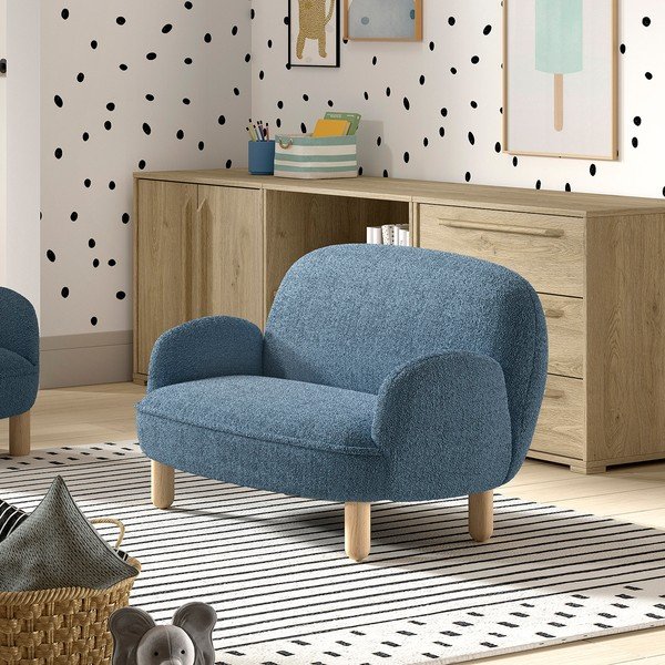 Bézs buklé gyerek kanapé 89 cm Rocky – Vipack-image-4