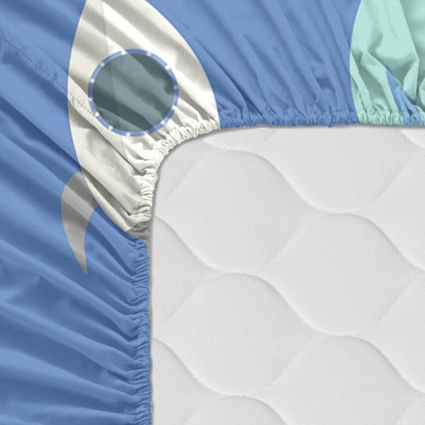 Astronaut gyerek pamut lepedő, 120 x 60 cm - Happynois-image-2