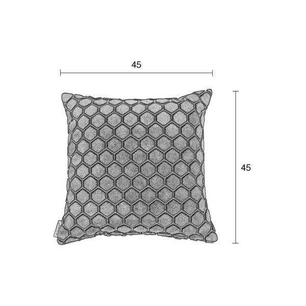 Monty sötétszürke díszpárna, 45 x 45 cm - Zuiver-image-1