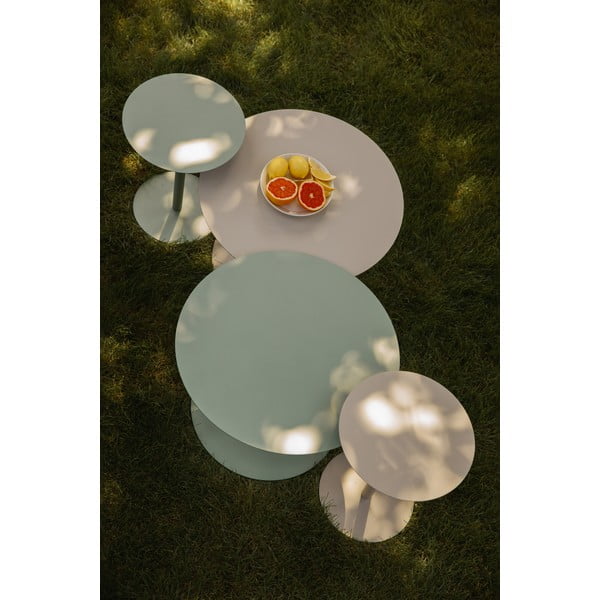 Acél kerek tárolóasztal ø 35 cm Snow – Zuiver-image-1