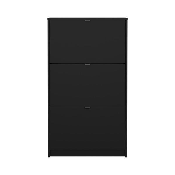 Fekete billenő ajtós cipőtartó Shoes – Tvilum-image-3