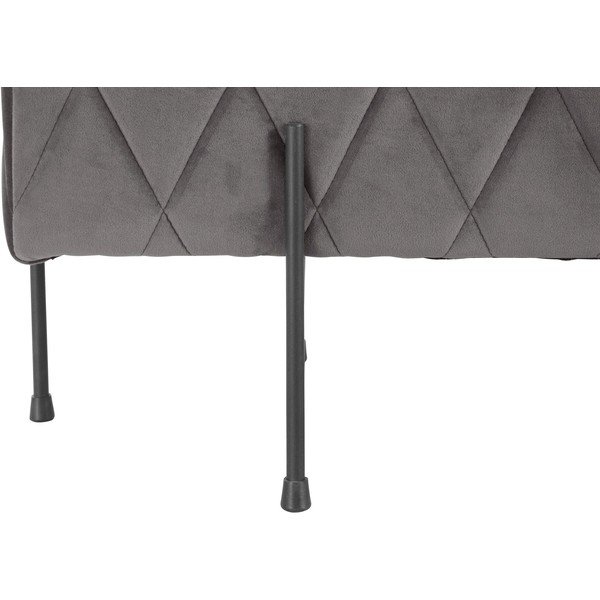 Szürke bársony pad Toni - Støraa-image-3