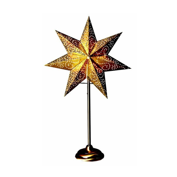 Antique Gold aranyszínű világító csillag állvánnyal, 55 cm - Best Season