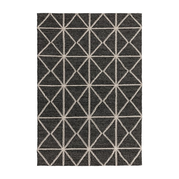Carpets Prism fekete-bézs szőnyeg, 200 x 290 cm - Asiatic Carpets