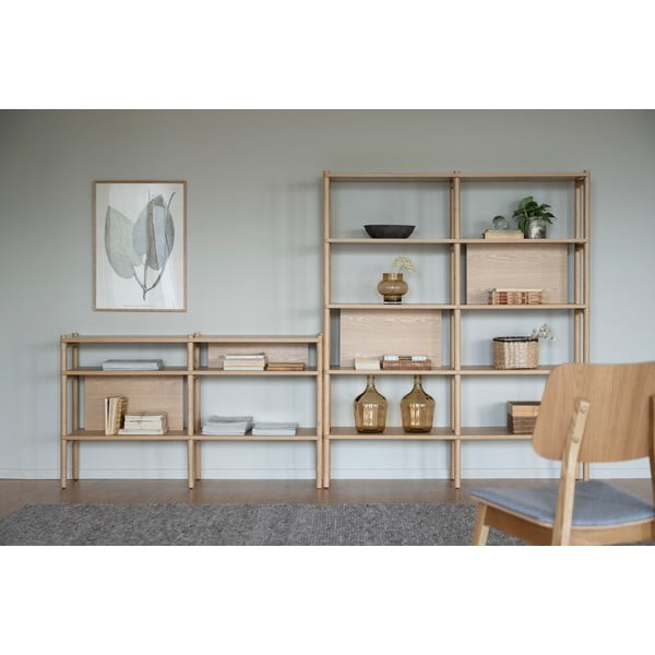 Holton könyvespolc tölgyfa dekorral 140x166 cm - Rowico-image-4