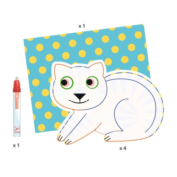 Nagy állatok vizes kifestő - Djeco-image-4