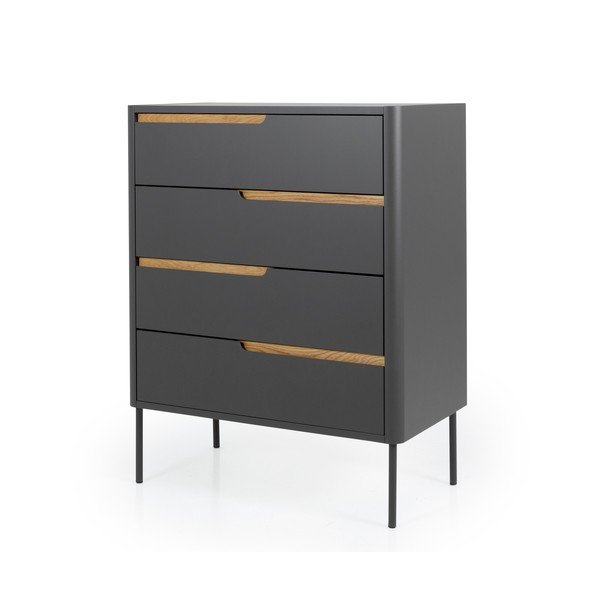 Switch antracitszürke komód, 80 x 102 cm - Tenzo-image-2