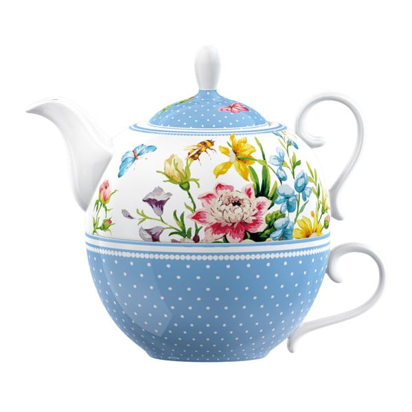 English Garden porcelán csésze és teáskanna szett - Creative Tops
