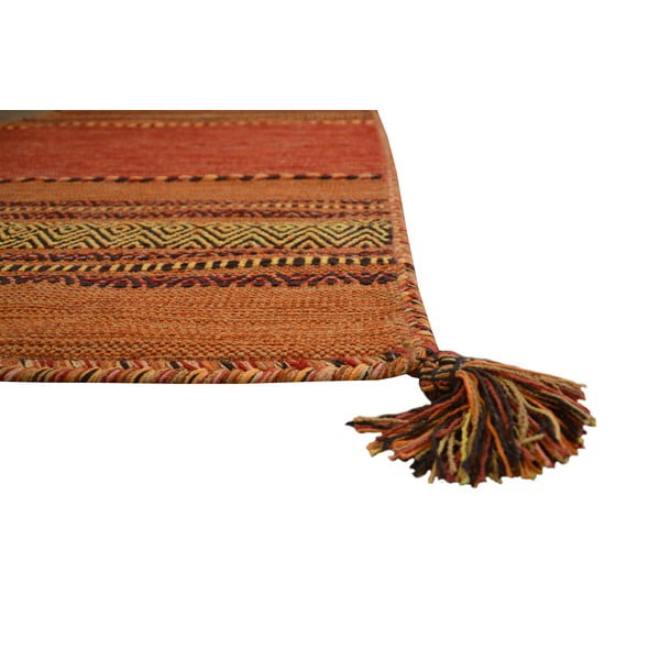 Antique Kilim narancssárga pamutszőnyeg, 60 x 200 cm - Webtappeti-image-2
