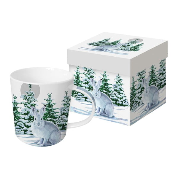 Snow Rabbit porcelán bögre karácsonyi motívummal, díszdobozban, 350 ml - PPD