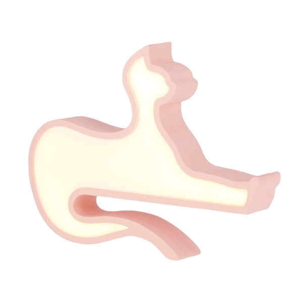 Rózsaszín gyerek éjjelilámpa Cat – Candellux Lighting-image-1