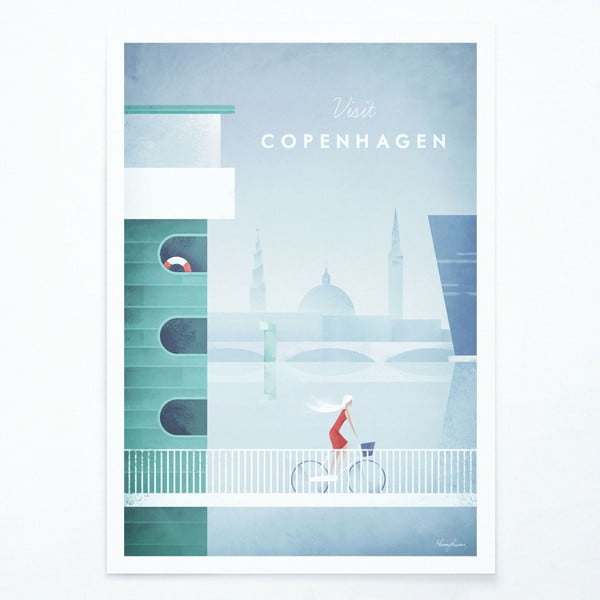 Poszter Copenhagen, 50x70 cm - Travelposter