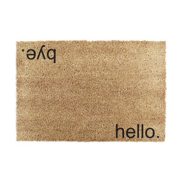 Kókuszrost lábtörlő 40x60 cm Hello, Bye – Artsy Doormats