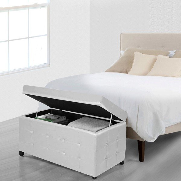 Multi fehér ülőke tárolóhellyel, 84 x 49 cm - Evergreen House-image-2