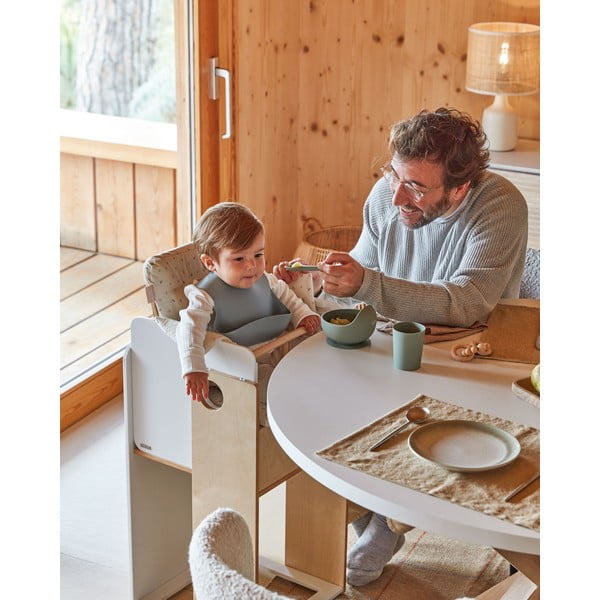 Fehér-natúr színű etetőszék Nuun – Kave Home-image-3