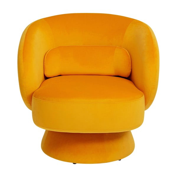Sárga bársony fotel Orion – Kare Design