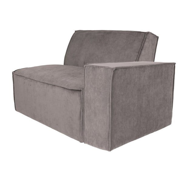 James szürke szélső ülőrész elemes kanapéhoz balos karfával - Zuiver
