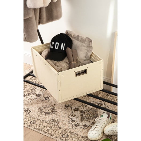 Bézs karton tárolódoboz szett 3 db-os Ture – Bigso Box of Sweden-image-1