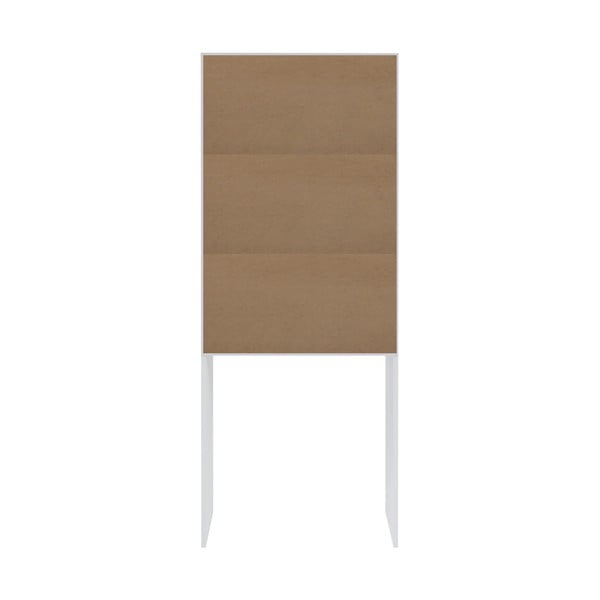 Fehér-natúr színű szekrény mosógép/WC fölé, tölgyfa dekorral 64x177 cm Wave – TemaHome-image-4