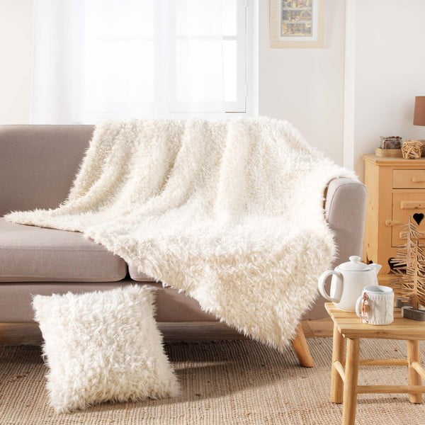 Műszőrme díszpárna 45x45 cm Mouton – douceur d'intérieur-image-1