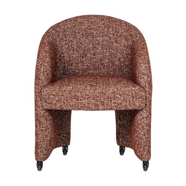 Terrakotta színű kárpitozott irodai szék Cordo – WOOOD-image-2