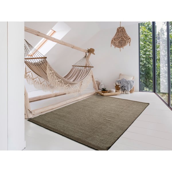 Kiran Liso barna gyapjú szőnyeg, 160 x 230 cm - Universal-image-1