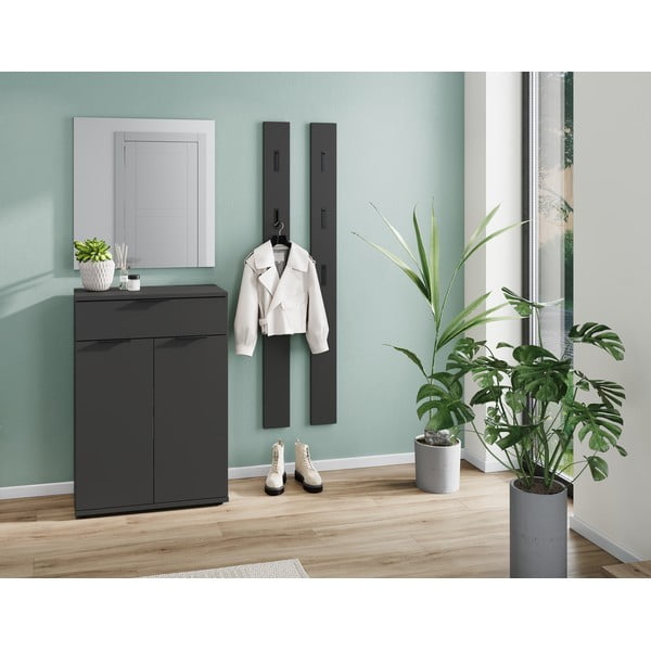 Antracitszürke fiókos cipőtartó Stanton – Germania-image-1