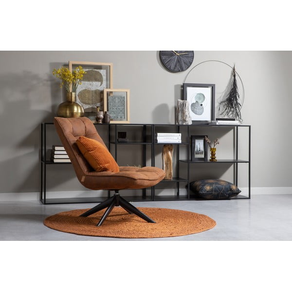 Ross barna juta szőnyeg, ø 150 cm - WOOOD-image-1