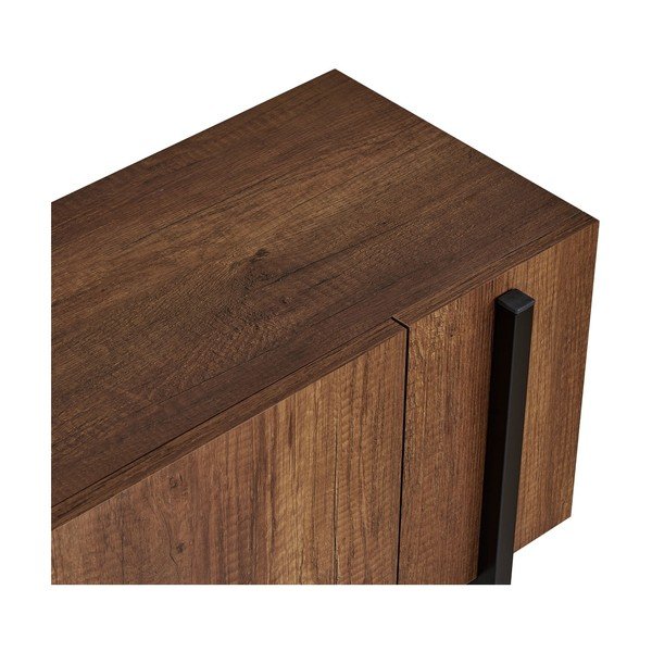 Sötét natúr színű TV-állvány diófa dekorral 180x45x30 cm Nexus – Kalune Design-image-4