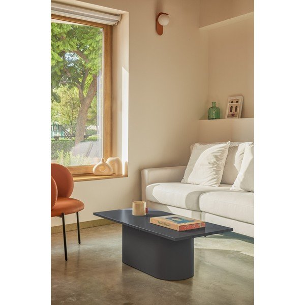 Antracitszürke dohányzóasztal 50x111 cm Totem – Teulat-image-1