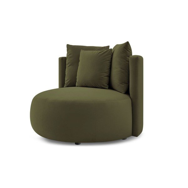 Zöld bársony fotel Cesar – Bobochic Paris