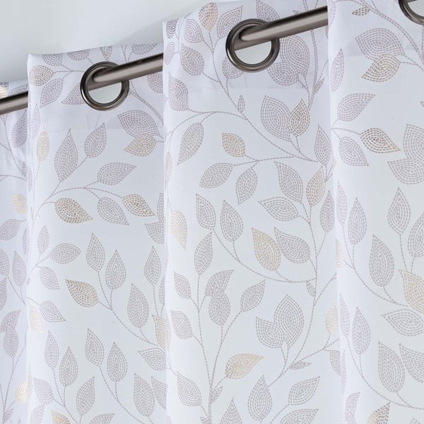 Fehér függöny 140x260 cm Duchesse – douceur d'intérieur-image-2