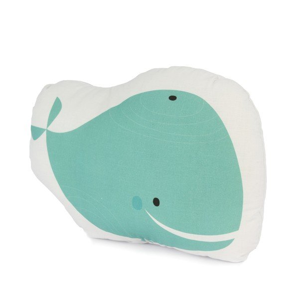 Whale Ride gyerek pamut kispárna, 40 x 30 cm - Baleno-image-1