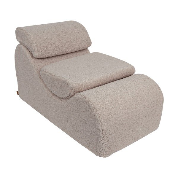 Bézs kordbársony gyerek fotel Wave – Meowbaby