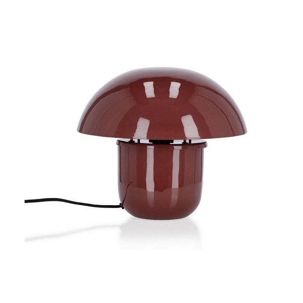 Borvörös fém asztali lámpa fém búrával (magasság 27 cm) Koppel – Bizzotto