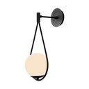 Fekete fali lámpa ø 15 cm Arch – Squid Lighting