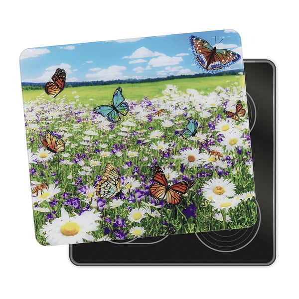 Edzett üveg falvédő tűzhelyhez 50x56 cm – Maximex-image-2