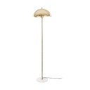 Aranyszínű állólámpa fém búrával (magasság 154 cm) Waved – Leitmotiv