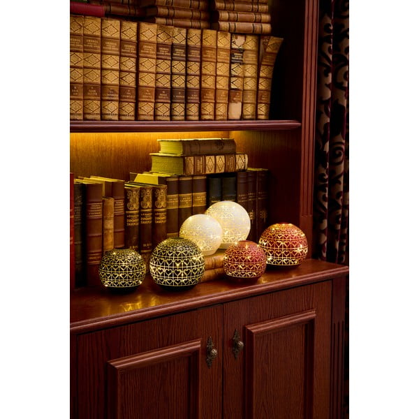 Borvörös fénydekoráció ø 12 cm Frida – Sirius-image-1