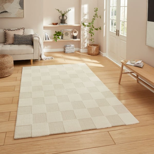 Krémszínű szőnyeg 120x170 cm Elio Cream – Think Rugs-image-1