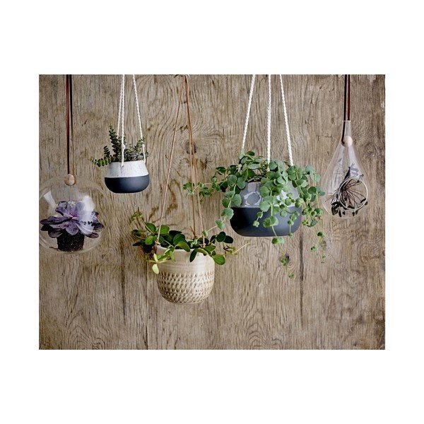 Monstera felfüggeszthető kerámia virágcserép - Bloomingville-image-1