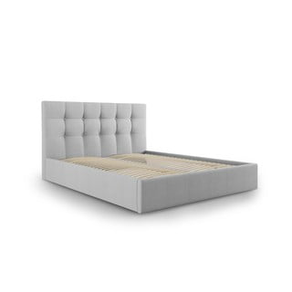 Nerin világosszürke kétszemélyes ágy, 160 x 200 cm - Mazzini Beds