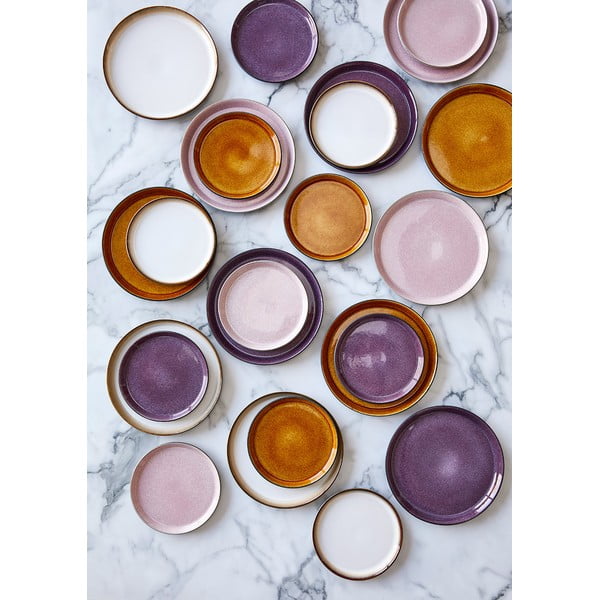 Fekete-lila kőedény tálka Gastro Black/Purple – Bitz-image-1