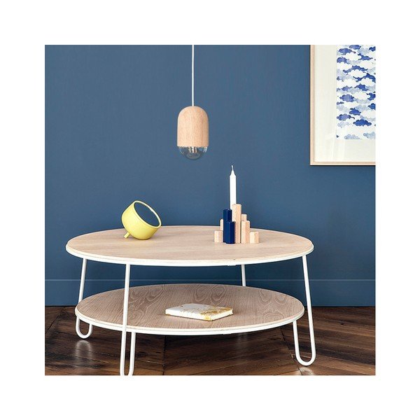 Luciana függőlámpa, natúr fa lámpabúrával - HARTÔ-image-2