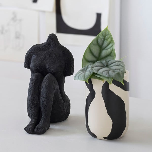 Fekete-fehér kerámia fogkefetartó pohár Icon – Mette Ditmer Denmark-image-4